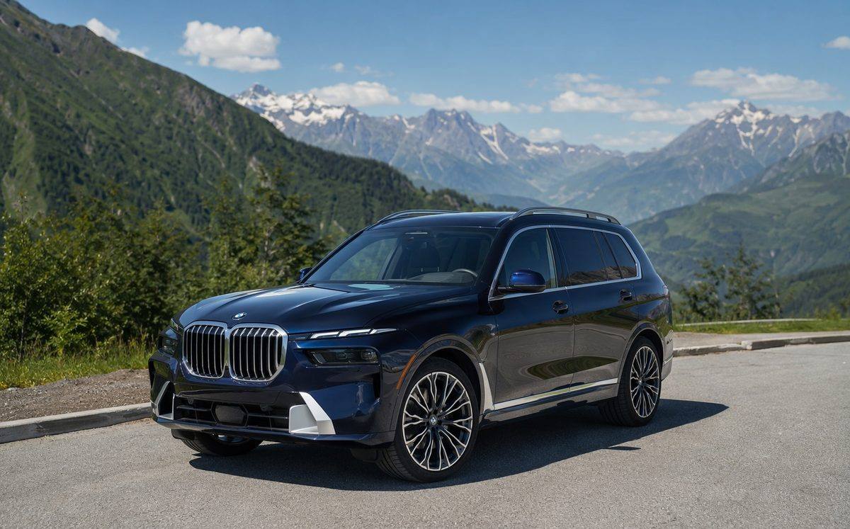 Горы Поляны на BMW X7 — поездка на BMW X7