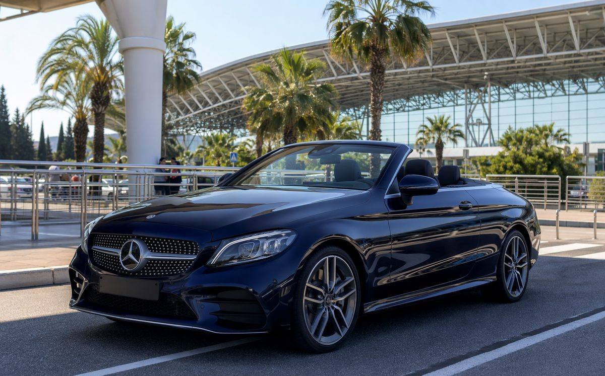 Аренда Мерседес С-класс (Mercedes C-Class) в Сочи — кабриолет, 2 мест, подача в аэропорт Адлер