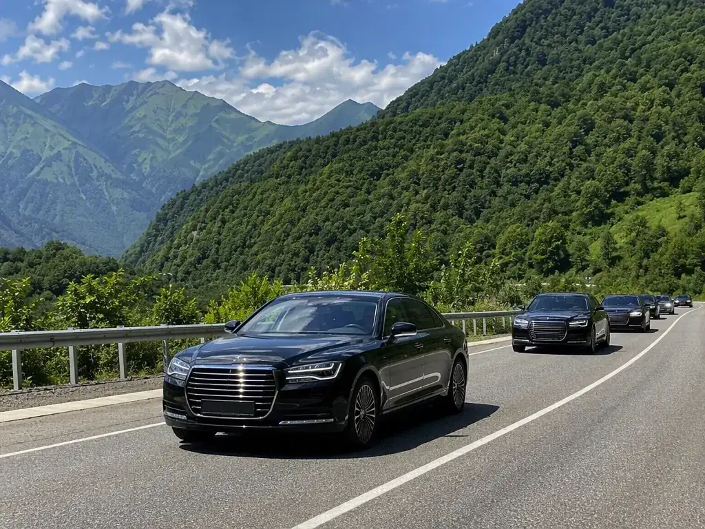 Юбилей отца: кортеж Rolls-Royce