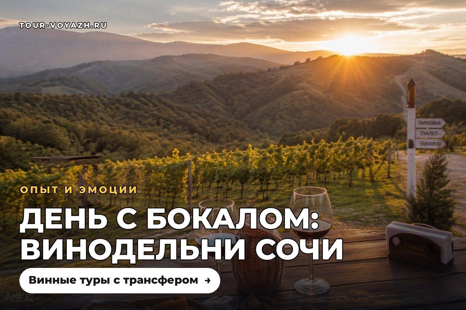 Винодельни под Сочи: день с бокалом