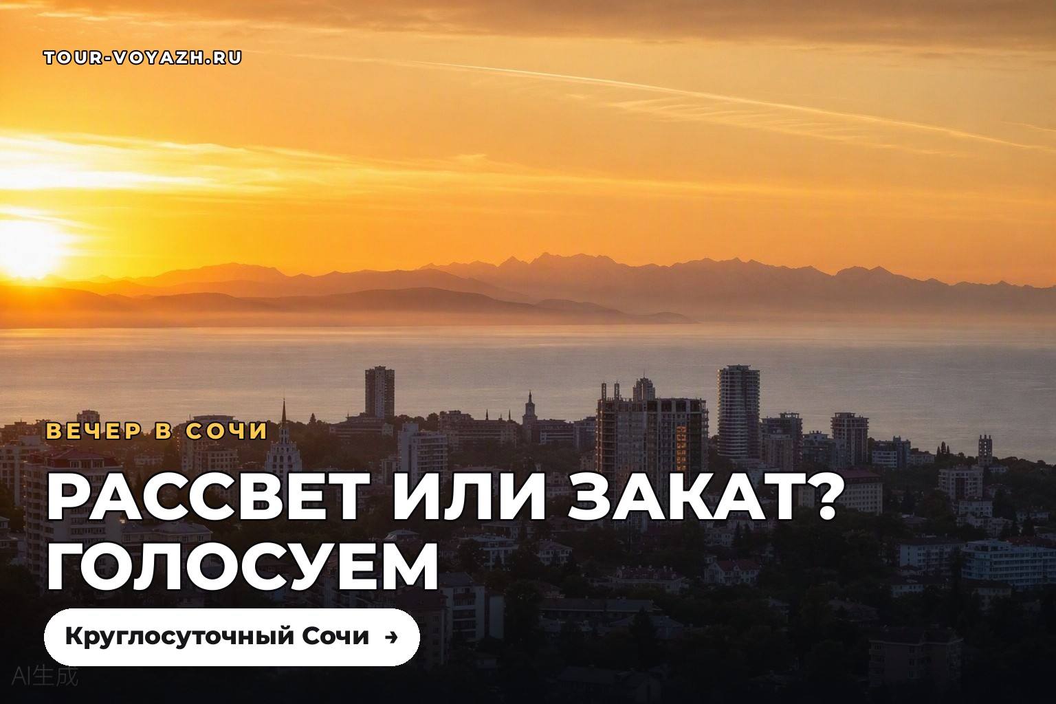Вечерний вопрос: рассвет или закат?